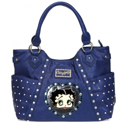 Original Betty Boop Handbag w/ Rhinestone Decor